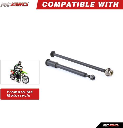 RCAWD 45# Steel Axle Set LOS262015 for Losi 1/4 Promoto-MX Motorcycle Upgrades Part in Saudi Arabia