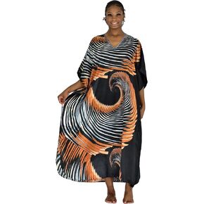 Up2date Fashion Women Satin Caftan/Kaftan, Geometric print, Style Caf-ND10