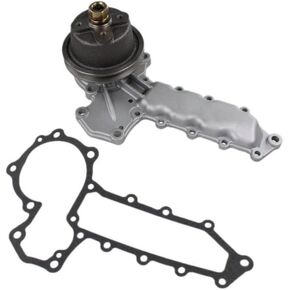 15341-73030 Water Pump for Kubota L245 L295 L295DT L245F L245H L295 L295DT Tractor (4 Bolt Hub with Gasket)
