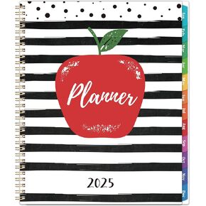 2024-2025 Teacher Planner, Lesson Planner 2024-2025, JUL 2024 - JUN 2025, 8.5" x 11", 2024-2025 Academic Planner, Spiral Bound, Weekly Monthly Planner