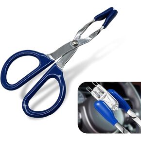 1 PC Car Mini Bulb Disassembly Pliers, 4.72" Broken Bulb Extractor with Non-slip Handle, for Deatching Hard-to-reach Mini Light Bulbs in Tiny Corners, Universal for Car Repair Tool (Blue)