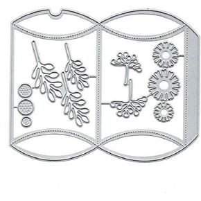 3D Pillow Gift Box Metal Cutting Dies Paper Craft Die Cuts DIY Scrapbooking Album Photo Decorative Embossing Handcraft Die Cutting Template Stencils for DIY Invitation Card Making Accessories