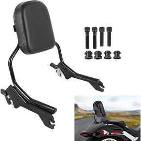 Rear Passenger Upright Backrest Sissy Bar With Back Rest Pad Docking Hardware Kit Compatible With For Harley Softail Fat Boy FLFB FLFBS Breakout FXBR FXBRS 2018-UP