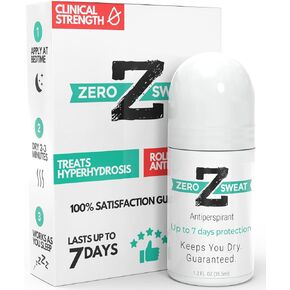ZeroSweat Antiperspirant Deodorant | Clinical Strength Hyperhidrosis Treatment - Reduces Armpit Sweat (2 Pack)