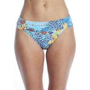 Sunsets Unforgettable Bikini Swim Bottom, Aqua Reef, 16