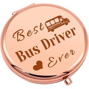 School Bus Driver Gifts for Women Compact Makeup Mirror Appreciation Gift for Bus Driver End of School Year Gifts Thank You Gifts Folding Makeup Mirror Birthday Thanksgiving Gifts