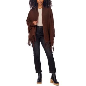 Mud Pie Women Ashby Cardigan Wrap, Brown, One-Size
