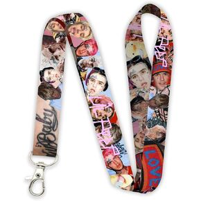 Lil Peep Premium Lanyard Keychain
