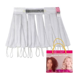 Octocurl Heatless Hair Curler (Short Hair) - Hair Rollers for Heatless Curls | Heatless Hair Curlers to Sleep In | Heatless Curling Headband (Cotton Poplin - Can Do Camo)
