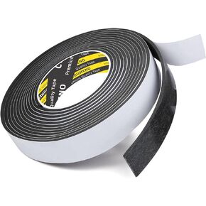 EVA Single-Sided Adhesive White Foam Tape, Single-Sided Sealing Strip Foam Pad Sponge Tape Window Weatherproof, Self-Adhesive Insulation Sealing Tape 2inX9.84FT