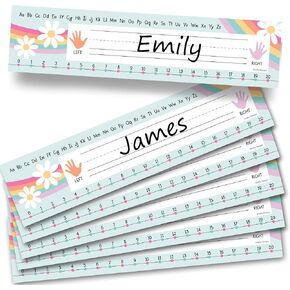 25 Retro Desk Name Plates for Classroom - Classroom Name Tags for Desk, Desk Name Tags for Classroom, Student Name Tags for Desks, Student Name Plates for Desks Classroom, Name Plate for Desk Kids
