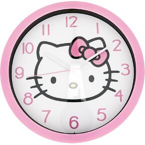 Accutime Hello Kitty Face Pink Colorway Wall Clock, HK3059