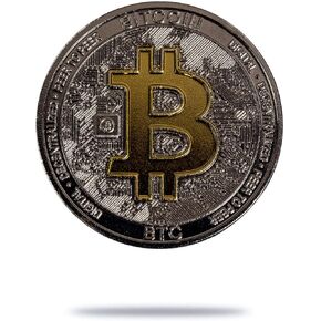 | Blacked Bitcoin (BTC) Physical Crypto Coin | Commemorative Cryptocurrency You Can HODL