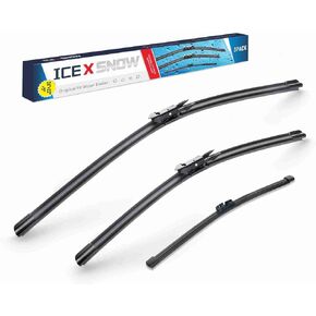 IceXsonw 3 Wipers 26"/22"/11" Windshield Wiper Blades Replacment for Ford Explorer 2023 2022 2021 2020 2019 2018 2017 2016 2015 2014 2013 2012 2011 OEM Qualtiy, Pinch Tab