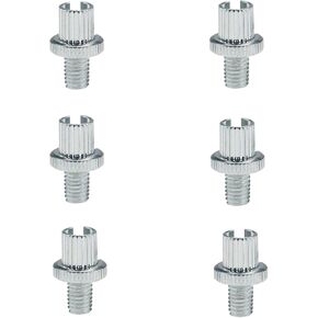 PRO BAT 8mm/0.31'' M8 Clutch Brake Adjusting Nuts Universal Motorcycle Cable Adjuster, Silver 6pcs
