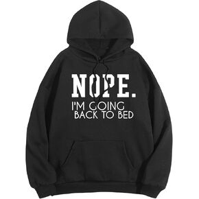 SHENHE Women's Slogan Letter Print Long Sleeve Hooded Sweatshirt Pullover Hoodie Tops