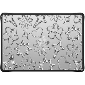 CASETiFY Impact MacBook Air 15" (2023/2024) Case [Enhanced Protective Corner Design/Ventilation Cutouts/Anti-Slip Grip] - Keep Growing - Clear Black