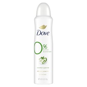 Dove 0% Aluminum Deodorant Spray Cotton Flower & Sandalwood 3 Count for 48-Hour Protection Aluminum Free Deodorant Dry Spray 4 oz