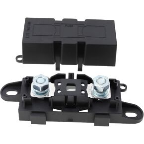 SING F LTD 1Set MEGA Car Fuse Holder with 300A Fuse ABS Plastic Mega High Current Fuse Holder for Cars Trucks Construction Vehicles Buses Caravans or Audio Systems