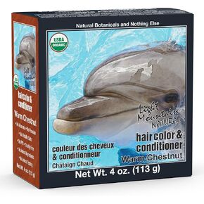 Light Mountain Henna Hair Color & Conditioner, Black - Organic Henna Leaf Powder, Pure Botanical Semi-Permanent Hair Color with Conditioning Benefits, 4 Oz