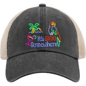 Generic It's 5 O'clock Somewhere Sun Hat Garden Hat AllBlack Womens Sun Hat Gifts for Grandpa Running Hat