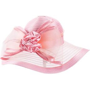 Lawliet Womens Wide Brim Floppy Satin Ribbon Church Wedding Occasion Hat A591