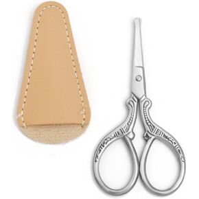 3.6 Inch Mini Safety Scissors Embroidery Scissors Sewing Crafting Scissors Stainless Steel Sharp Tip Scissors Shears for Needlework Threading Craft Art Work DIY (Gold)