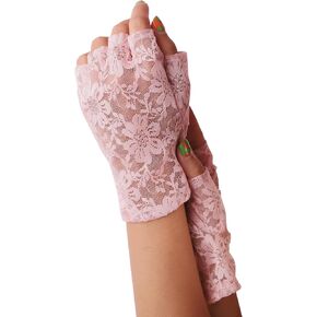 Sacina Fingerless Lace Gloves, Mesh gloves, Goth Gloves, Vintage Gloves, Gothic Accessories