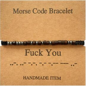 Honer Morse Code Bracelets Jewelry Gifts for Women Men Friend