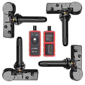 Ford Tire Pressure Monitoring System Sensor 315MHZ Programmed TPMS Sensor with EL- 50449 TPMS Relearn Tool for 9L3Z-1A189-A 9L3T-1A180-AF DE8T-1A180-AA Compatible for Ford VPG Mercury Lincoln Series