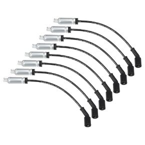 ACROPIX Car Spark Plug Coil Wires Ignition Coil Harness Cable 7mm Fit for Chevrolet Silverado Corvette Suburban No.19431551 - Pack of 8