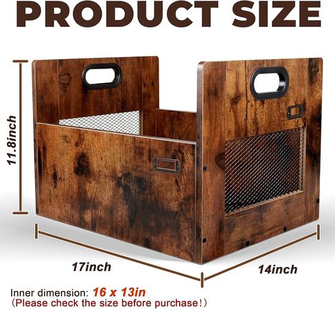 حامل تسجيل فينيل مطور، صندوق تخزين سجل الفينيل، تخزين ألبوم التسجيل لسجلات الفينيل، منظم تخزين سجل الفينيل لأكثر من 80 سجل، صندوق سجل Lp خشبي عتيق مع مقبض للكتاب، ملف in Kuwait