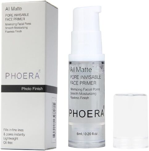 PHOERA Primer,Pro Makeup Primer,Long Lasting Hydrating Smoothing Isolated Moisturizing Oil Free Effect Make Up Base Matte Face Foundation Primer(18ML) in Kuwait