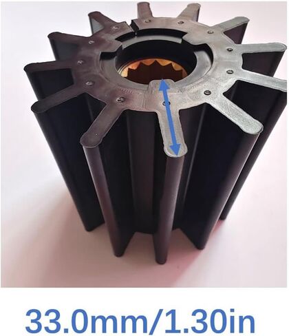 Water Pump Impeller for Jabsco Johnson Volvo 09-814B-1 09-814B 17936-0001-P 17936-0001 21676-0001 6980-0011 6980-3100 875697 844683 23309 in Saudi Arabia