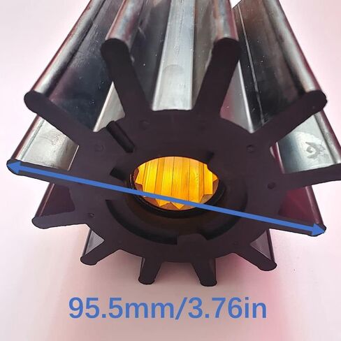 Water Pump Impeller for Jabsco Johnson Volvo 09-814B-1 09-814B 17936-0001-P 17936-0001 21676-0001 6980-0011 6980-3100 875697 844683 23309 in Saudi Arabia
