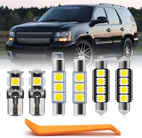 14pcs White LED Interior Lights Bulb for Chevy Suburban 1992 1993 1994 1995 1996 1997 1998 1999 Map Dome Door Trunk License Plate Lights Super Bright Interior Light Bulbs + Install Tool in Kuwait