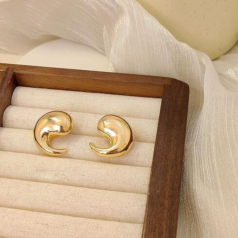 Statement Earrings for Women Chunky Gold Earrings Big Spiral Earrings Large Swirl Earrings Geometric Trendy Earrings Fashion Jewelry Gifts in Kuwait