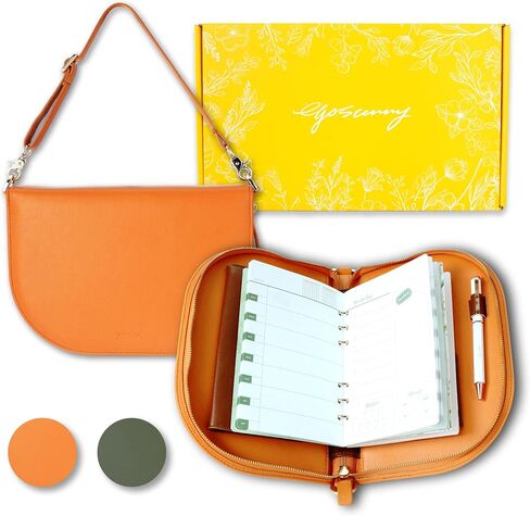 The Luna Hidden Whispers - Private Mood Bag Journal Cover with 48 Sheets of Refill Paper & A Metal Ballpoint Pen - Compatible with A6 6-Ring Binder - Mother's Day & Birthday Gift in Saudi Arabia