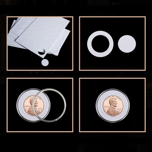 240 Pcs 30mm Coin Capsules Holder with Foam Gasket and Plastic Storage Organizer Box, 5 Sizes (17/20/25/27/30mm) Coins Collector Case Protector for Coin Collection Supplies in Saudi Arabia