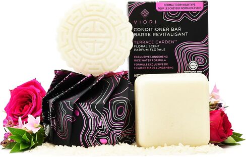 VIORI Citrus Yao Shampoo & Conditioner Bar Set - Handcrafted with Longsheng Rice Water & Natural Ingredients - Sulfate-free, Paraben-free, Phthalate-free, pH balanced 100% Vegan in Kuwait