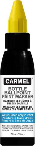 Carmel Acrylic Bottle Ballpoint Paint Marker (Yellow), Pack of 1 in Kuwait
