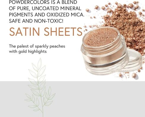 Honeybee Gardens PowderColors - Clean Mineral Eye Shadow - Cloud Nine (pale silvery blue shimmer) | Versatile, Portable, & Skin-Friendly, 2g in Saudi Arabia