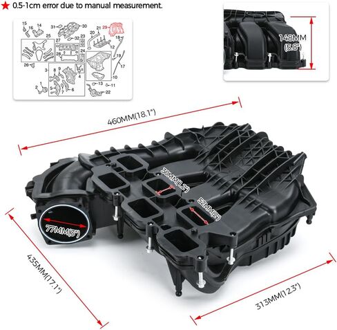 مشعب السحب يحل محل 05184693AE متوافق مع سيارات جيب دودج رام كرايسلر 2011-2020 3.6 لتر V6 - 200 300 جراند شيروكي رحلة جراند كارافان تاون آند كانتري أفينجر in Kuwait