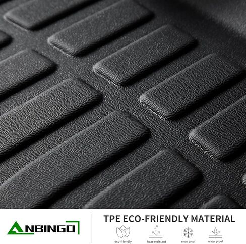 ANBINGO®- Floor Mats & Cargo Liner for 2015-2020 Chevy Chevrolet Tahoe & GMC Yukon(Not for XL), 3 Rows, All Weather Car Floor Mat for Chevy Tahoe Accessories Rubber Mats Heavy Duty Black in Saudi Arabia
