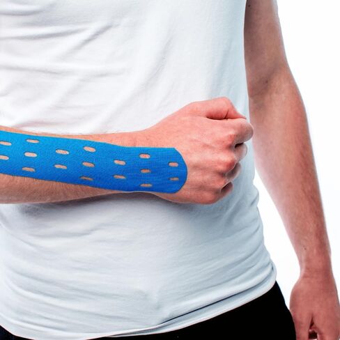 CureTape® Punch Pink | شريط علم الحركة المثقوب | المزيد من التمدد والتهوية| شريط ك لآلام المفاصل والركبة والكاحل والكتف | شريط علم الحركة للعلاج الطبيعي | شريط طبي مقاوم للماء in Kuwait