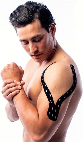 CureTape® Punch Pink | شريط علم الحركة المثقوب | المزيد من التمدد والتهوية| شريط ك لآلام المفاصل والركبة والكاحل والكتف | شريط علم الحركة للعلاج الطبيعي | شريط طبي مقاوم للماء in Kuwait