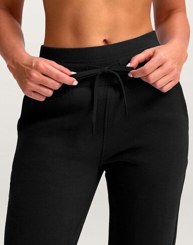 بنطلون رياضي نسائي من Viodia مبطن بالصوف للشتاء بخصر عالٍ من القطن الدافئ بنطال رياضي سميك مع جيوب in Kuwait