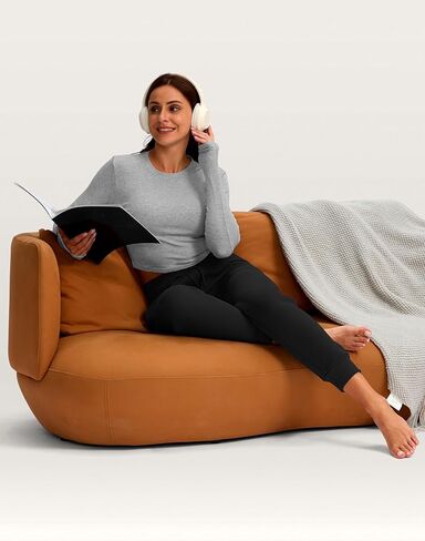 بنطلون رياضي نسائي من Viodia مبطن بالصوف للشتاء بخصر عالٍ من القطن الدافئ بنطال رياضي سميك مع جيوب in Kuwait