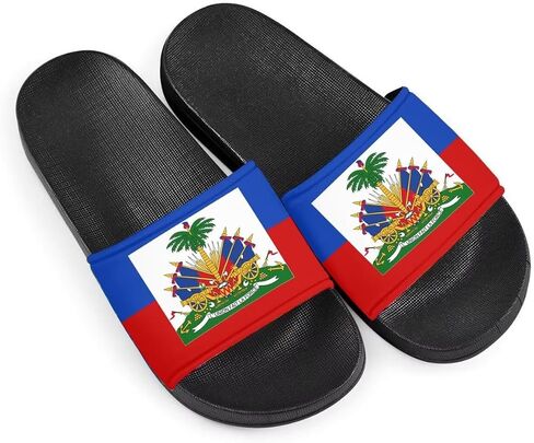 Howilath North American Countries Flag Sandals for Women Comfort Non Slip House Shower Shoes Summer in Kuwait