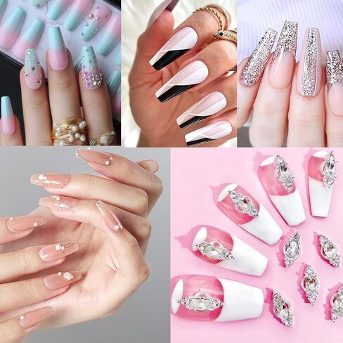 UNA GELLA Short Square Gel Nail Tips Full Matte 216 pcs Square Fake Nails Square Press on Nails Pre-shape Full Cover Acrylic Square Nails French False Nails 12 Sizes Soft Gel Tips in Saudi Arabia